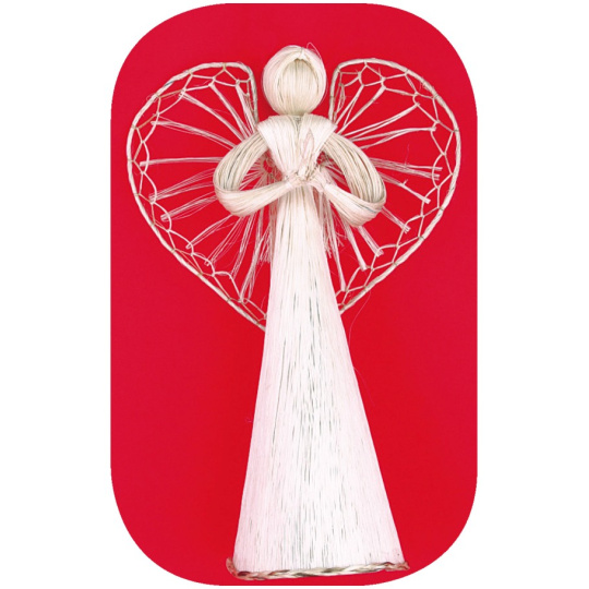 Anděl velký s proplétanými křídly 46 cm