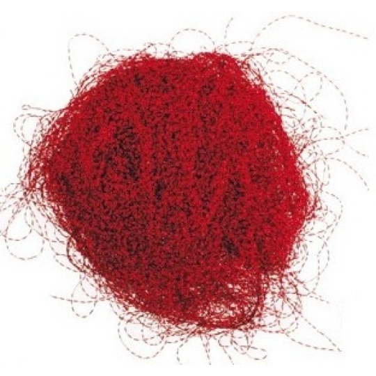 Andělské vlasy krepaté červené 1 kus