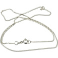 Řetízek barva stříbrná, tenký 46 cm