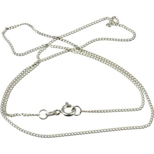 Řetízek barva stříbrná, tenký 46 cm