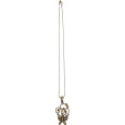 Náhrdelník bronzový s přívěškem motýl 40 cm