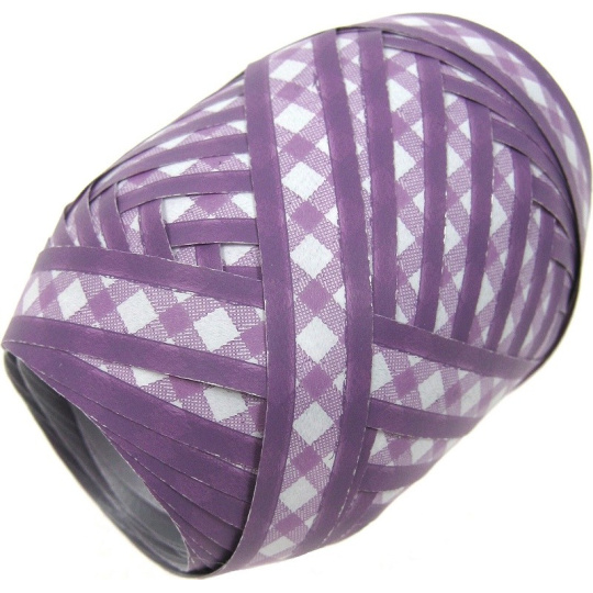 Nekupto Klubíčko Luxus fialové s bílým kárem 10 m