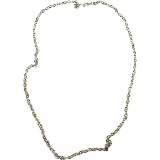 Řetízek barva stříbrná, stříbrný středně široký 70 cm