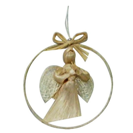 Anděl z abaky v kruhu 8 cm