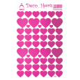 Arch Holografické dekorační samolepky srdíčka růžová