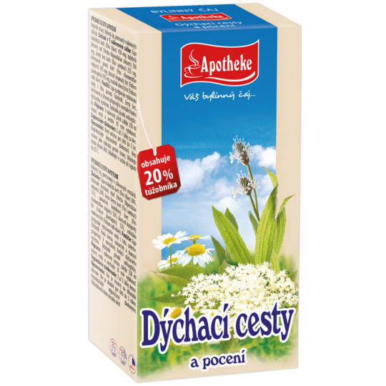 Apotheke Dýchací cesty a pocení čaj 20 x 1,5 g