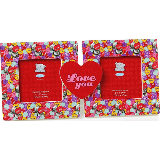Me to You Rámeček dvojitý Love You 18,6 x 9 x 2,5 cm Me to You Rámeček dvojitý Love You 18,6 x 9 x 2,5 cm