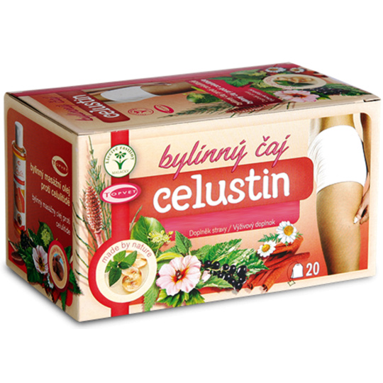 Topvet Celustin proti celulitidě bylinný čaj 20 x 1,5 g