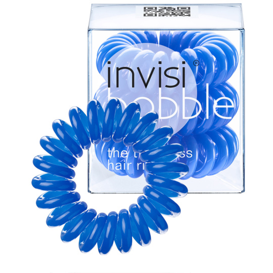 Invisibobble Navy Blue Sada Gumička do vlasů modrá spirálová 3 kusy