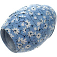 Nekupto Klubíčko Luxus modré - bílé kytičky 10 m