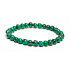 Malachit náramek elastický, kulička 6 mm / 16 - 17 cm, kámen splněných přání