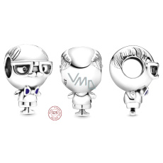 Charm Sterlingové stříbro 925 Děda - Pan Moudrý, korálek na náramek rodina