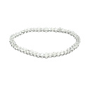 Křišťál náramek elastický fazet přírodní kámen 3mm / 16 - 17cm, kámen kamenů