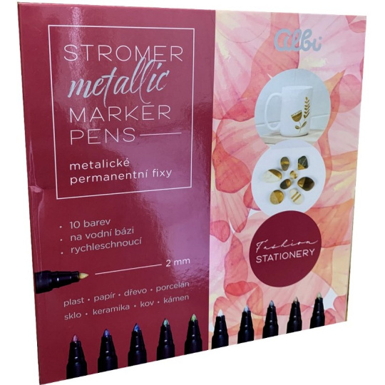 Albi Permanentní metalické fixy 10 barev