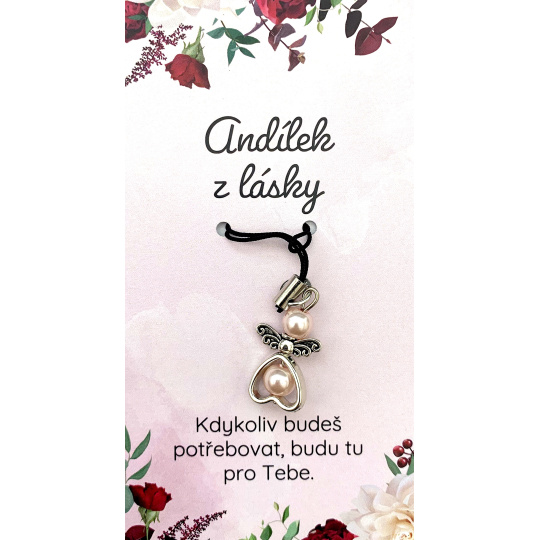 Albi Andílek na mobil Andílek z lásky přívěšek 9 cm