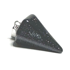 Goldstone niebieski Awenturyn wahadło 2,2 cm, kamień ambicji Goldstone niebieski Awenturyn wahadło 2,2 cm, kamień ambicji