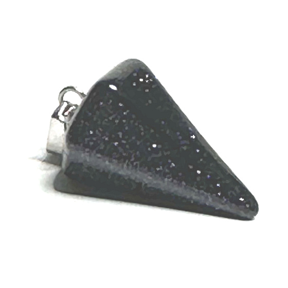 Goldstone modrý Avanturin kyvadlo 2,2 cm, kámen ambicí