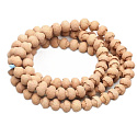 Lotus Bodhi 108 Mala, přírodní lotosový náhrdelník 108 + 6 buddhistických modlitebních korálků 9,5 mm - mír, požehnání