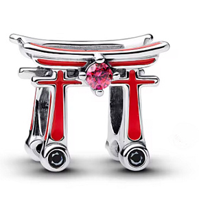 Charm Japonsko - Torii Gate, přívěsek na náramek cestování