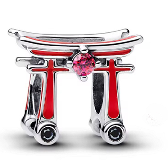 Charm Japonsko - Torii Gate, přívěsek na náramek cestování