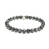 Sokolí oko / Hawk Eye náramek elastický přírodní kámen, kulička 6 mm / 16 - 17 cm, kámen moudrých předků