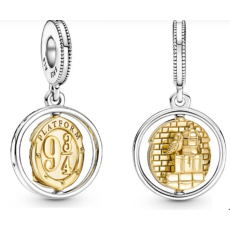 Charm Harry Potter - 9 a 3/4, Hedvika, otáčecí přívěsek na náramek, film