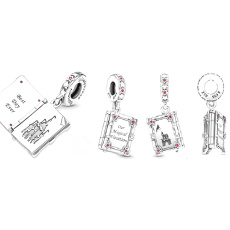 Charm Disney Kouzelná kniha o dovolené, otevíratelný přívěsek na náramek film