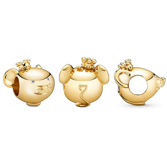 Charm Krysa je první zvíře ve 12letém cyklu čínského zvěrokruhu, korálek na náramek