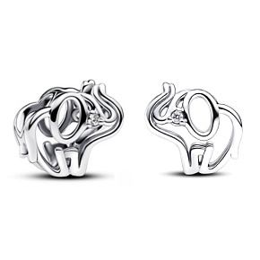 Charm Působivý slon, korálek na náramek zvíře