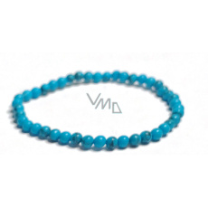 Tyrkenit modrý náramek elastický přírodní kámen, kulička 4 mm / 16 - 17 cm, kámen mladých lidí, hledá životní cíl Tyrkenit modrý náramek elastický přírodní kámen, kulička 4 mm / 16 - 17 cm, kámen mladých lidí, hledá životní cíl