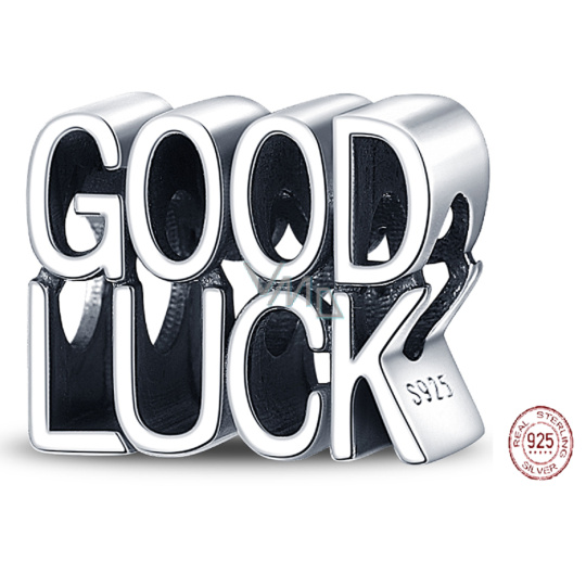 Charm Sterlingové stříbro 925 Good Luck - Hodně štěstí, korálek na náramek symbol