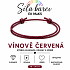 Síla barev Šňůrkový náramek – Vínově červená | Symbol elegance, odvahy a vášně | nastavitelný 16 - 30 cm