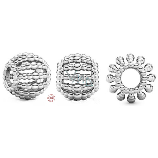 Charm Sterlingové stříbro 925 Prameny korálků, korálek na náramek symbol Charm Sterlingové stříbro 925 Prameny korálků, korálek na náramek symbol