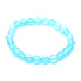 Opalit tyrkysový matný náramek elastický, syntetický kámen kulička 6 mm / 16 cm, pro děti, kámen přání a naděje