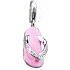 Charm Žakka - růžová pantofle, humří spona přívěsek na náramek symbol