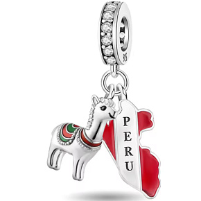Charm Peru – energie And, tradice a duch dobrodružství 2v1, přívěsek na náramek cestování