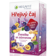 Megafyt Bylinková lékárna Švestka se zázvorem ovocný čaj napomáhá k trávení, obranyschopnosti těla a relaxaci 20 x 2,5 g