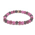 Turmalín Rubelit růžový náramek elastický přírodní kámen, kulička 6 mm / 16 - 17 cm, strážce dobré nálady