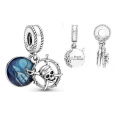 Charm Sterlingové stříbro 925 Disney Piráti z Karibiku 2v1, přívěsek na náramek film
