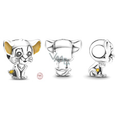 Charm Sterlingové stříbro 925 Disney Lví král - Simba, korálek na náramek film