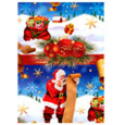 Ditipo Dárkový balicí papír 70 x 200 cm Vánoční Luxusní Santa dárky baňky