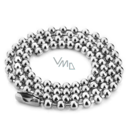 Řetízek z nerezové oceli kulička 2,4 mm / 80 cm