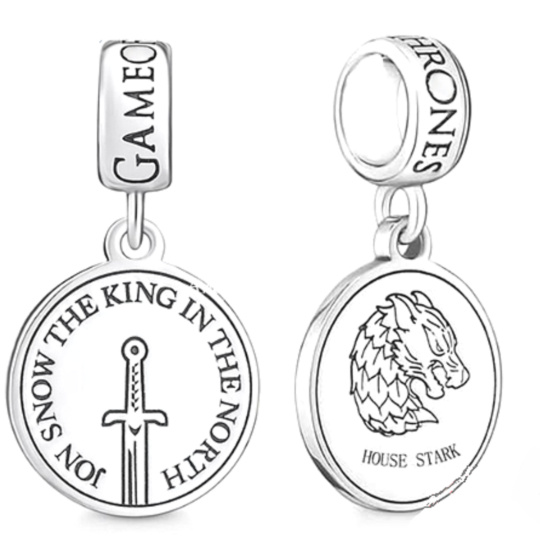 Charm Hra o trůny, Jon Snow, přívěsek na náramek, film