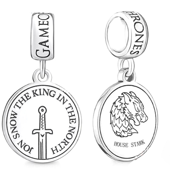 Charm Hra o trůny, Jon Snow, přívěsek na náramek, film