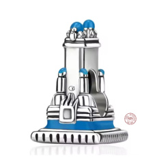 Charm Sterlingové stříbro 925 Duchovní symbol, Chrám – harmonie, ochrana a duchovní klid, korálek na náramek symbol