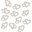 Srdíčka dřevěné 4 cm 12 kusů