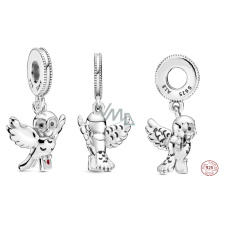 Charm Sterlingové stříbro 925 Harry Potter - Sova Hedvika, přívěsek na náramek, film