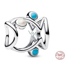 Charm Sterlingové stříbro 925 Rybička prolamovaná, korálek na náramek zvíře