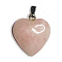 Růženin Srdce přívěsek přírodní kámen 20 mm 1 kus, kámen lásky