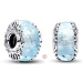 Charm Sterlingové stříbro 925 Disney Popelka Murano sklo, korálek na náramek film